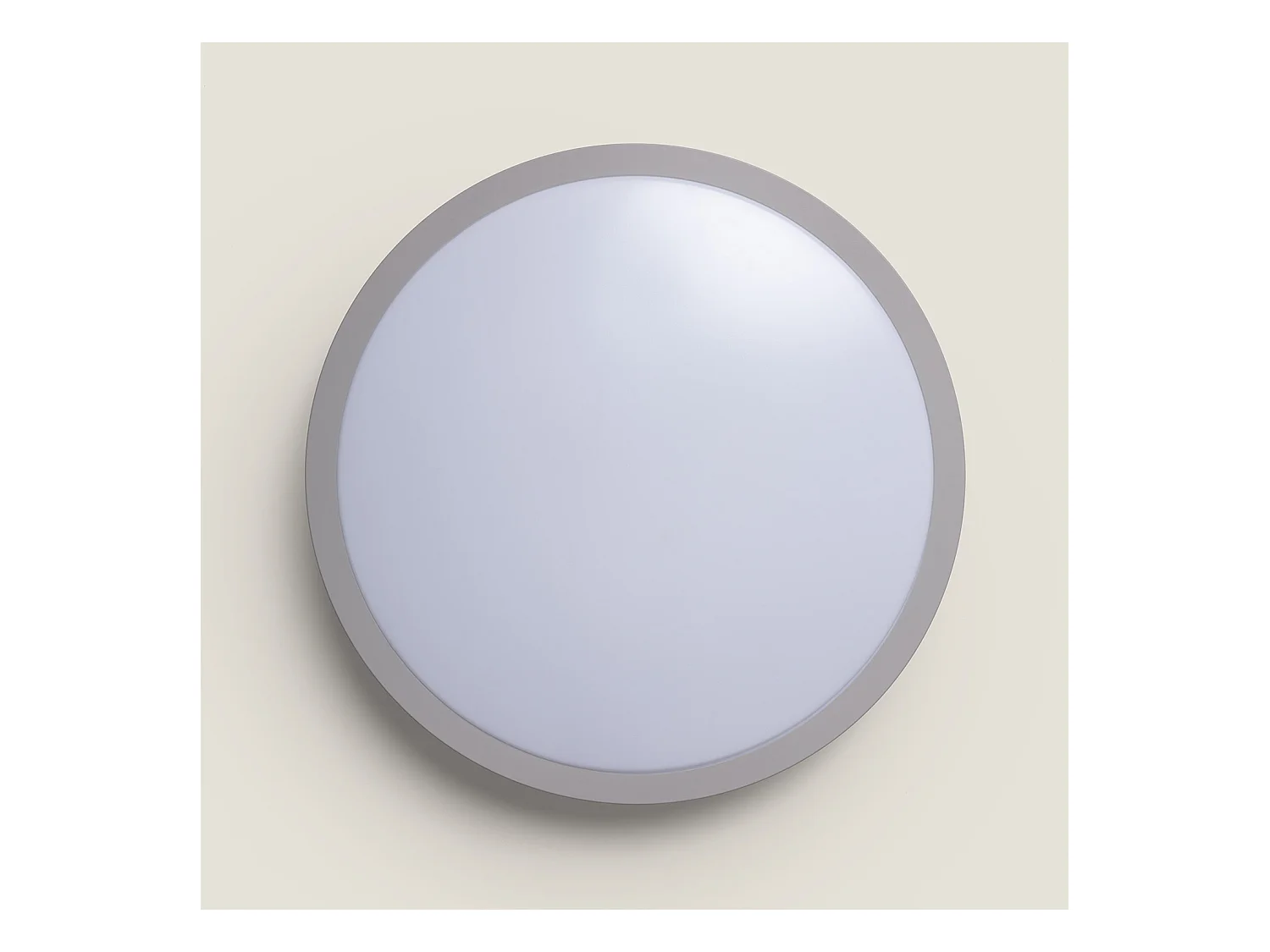 Plafonnier LED Rond 19W CCT Sélectionnable Faina Ø400 mm Gris