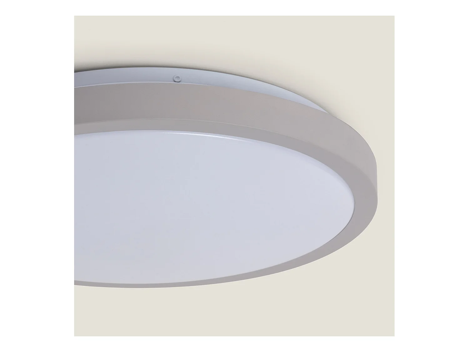 Plafonnier LED Rond 19W CCT Sélectionnable Faina Ø400 mm Gris