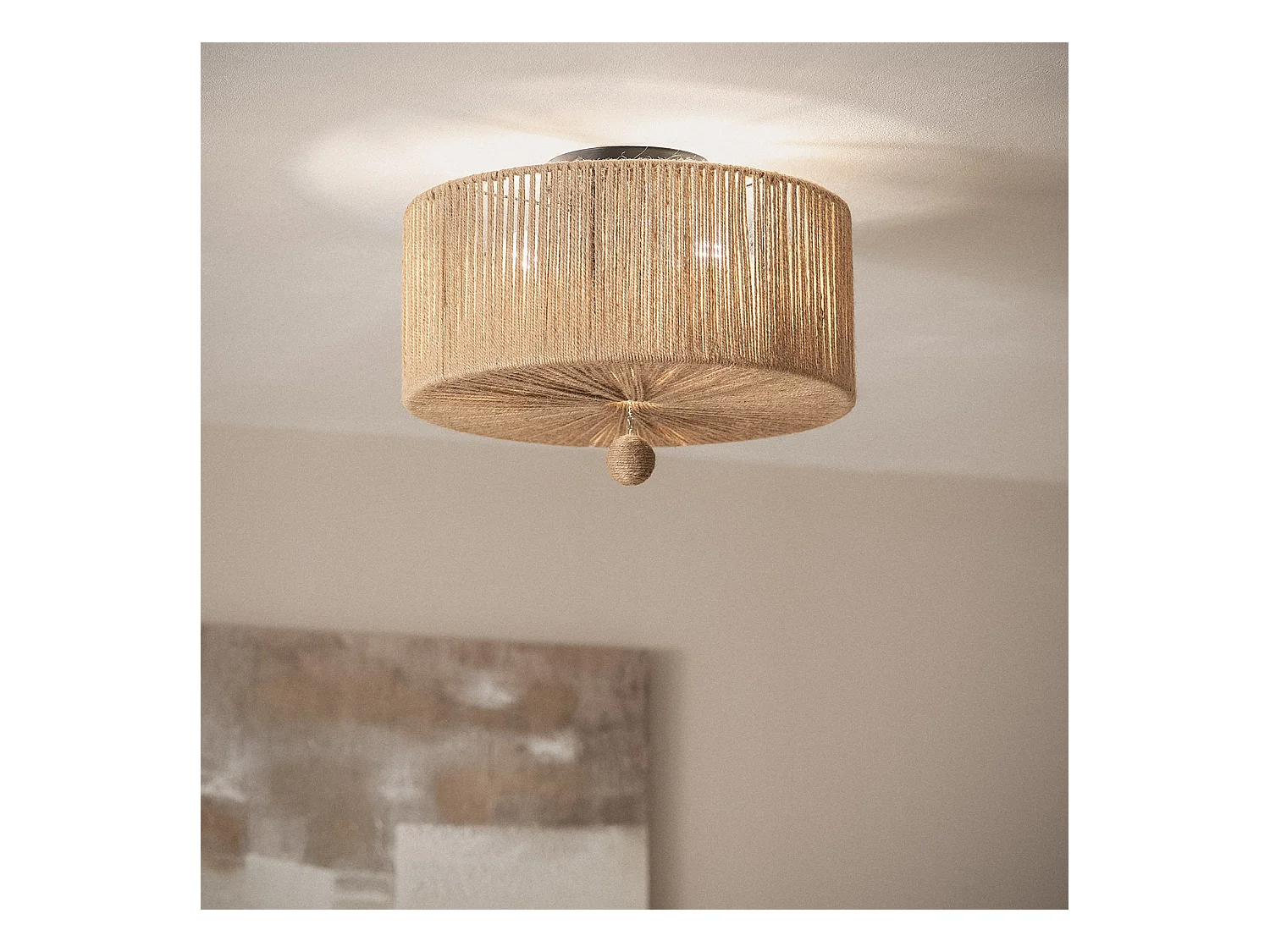 Plafonnier Corde Naturelle Modigliani Naturel