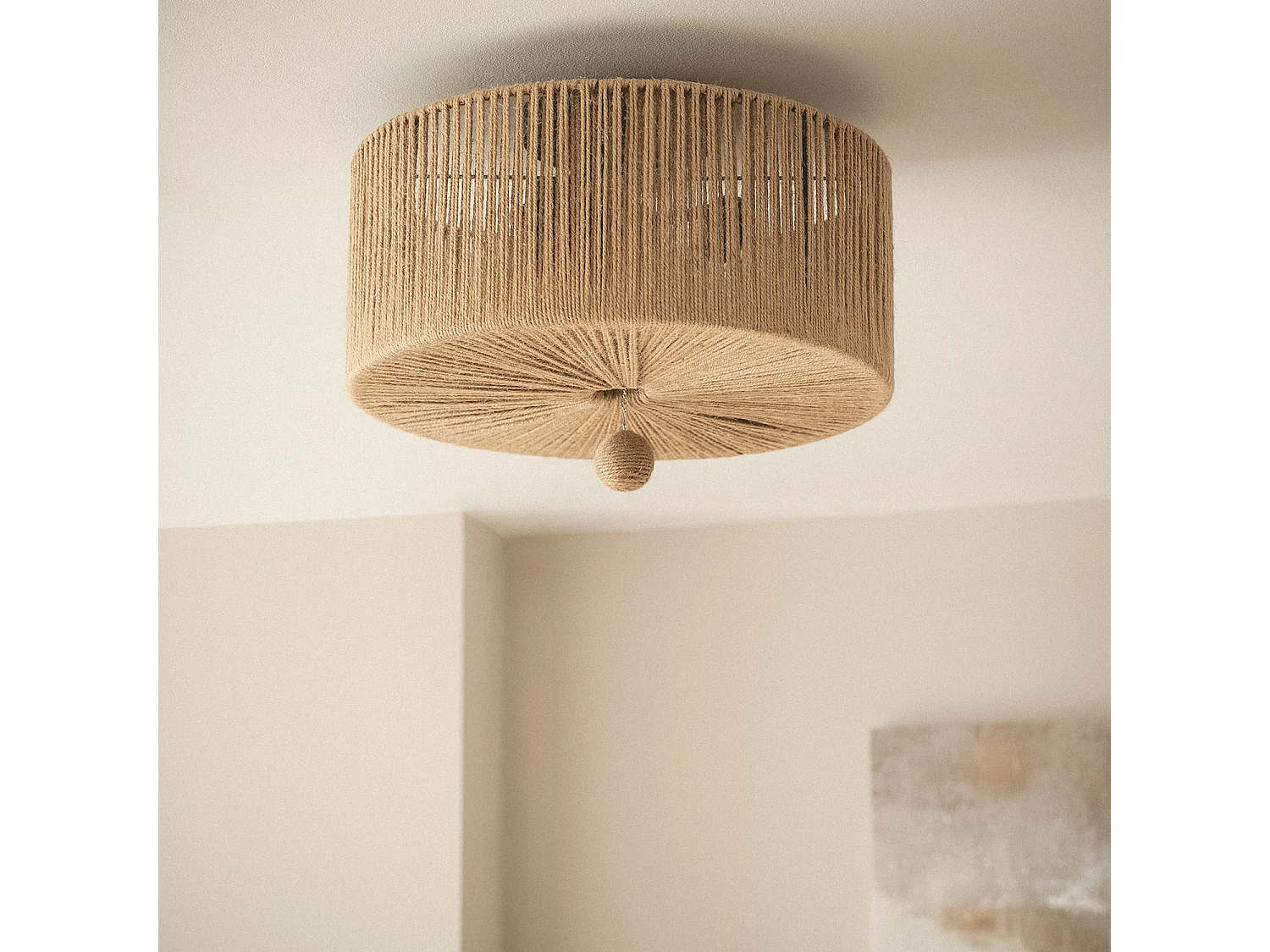 Plafonnier Corde Naturelle Modigliani Naturel