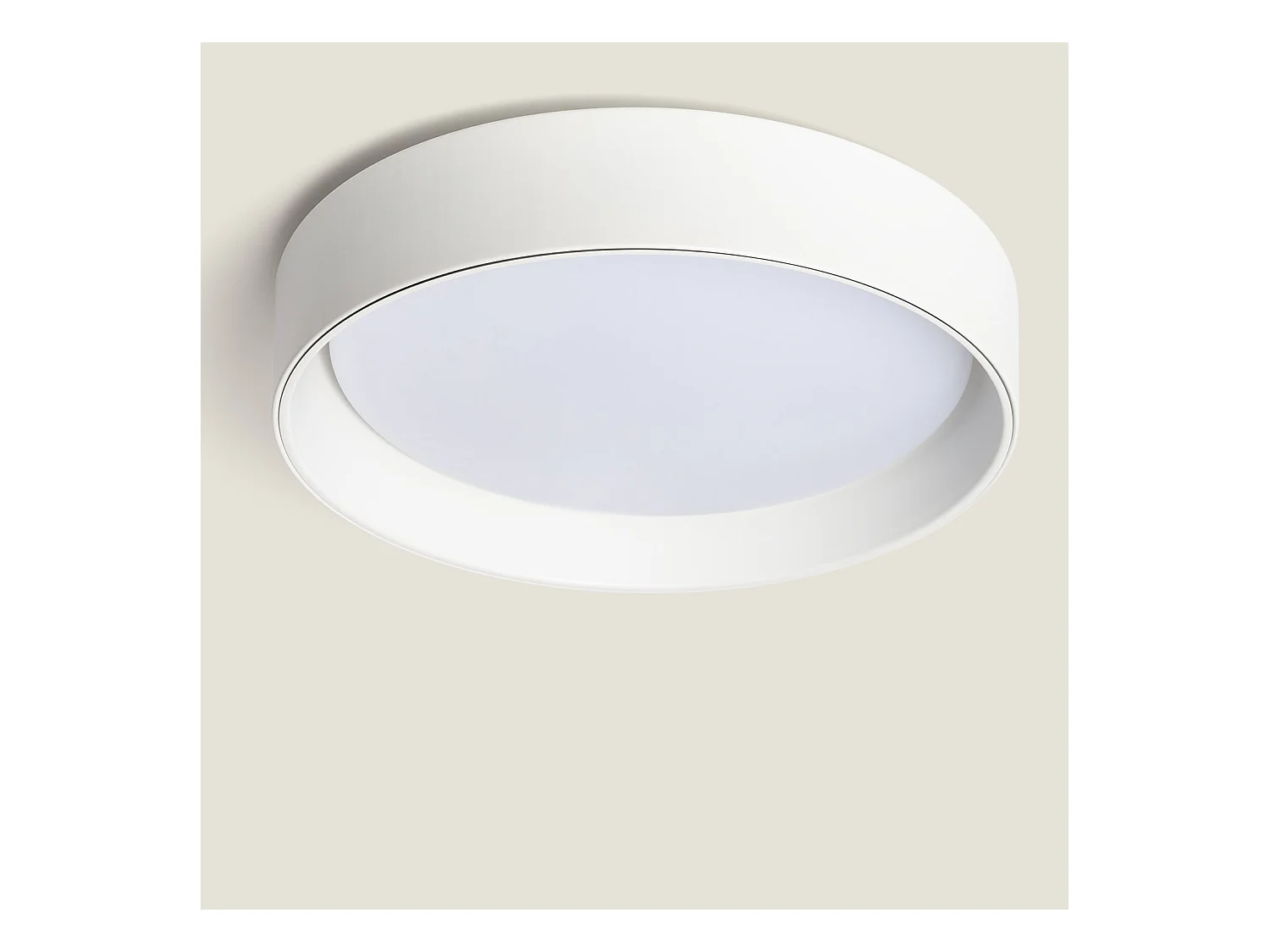 Plafón LED 20W Circular Metal Ø450 mm CCT Seleccionable Broadway Blanco