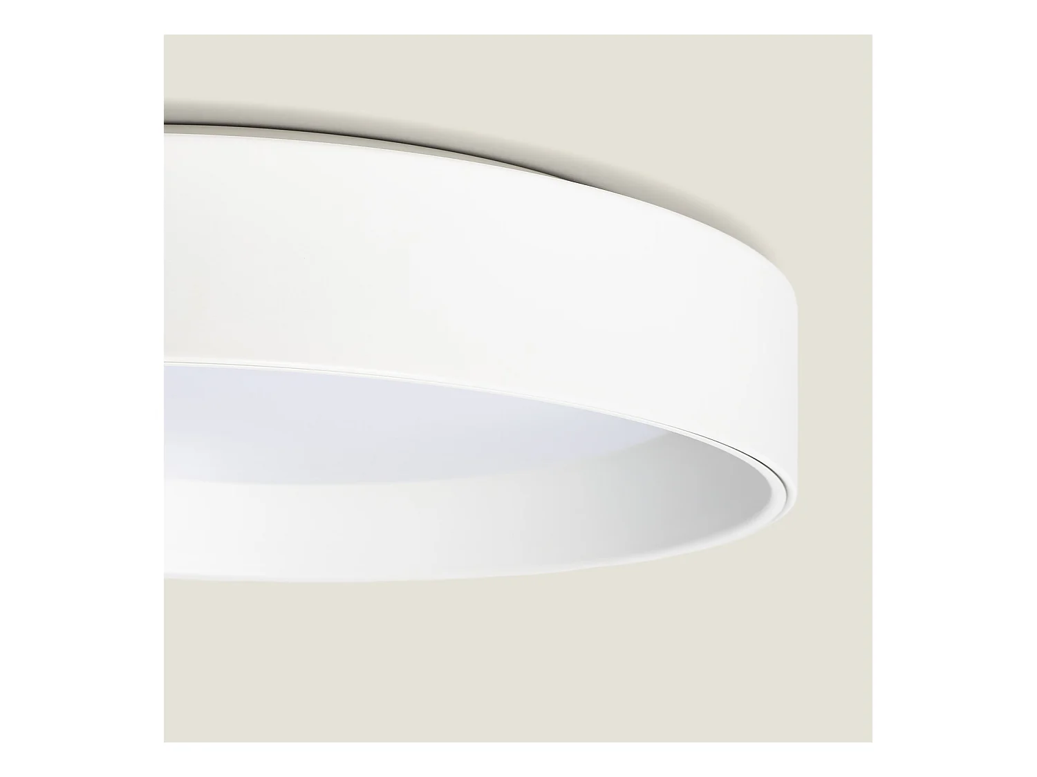 Plafón LED 20W Circular Metal Ø450 mm CCT Seleccionable Broadway Blanco