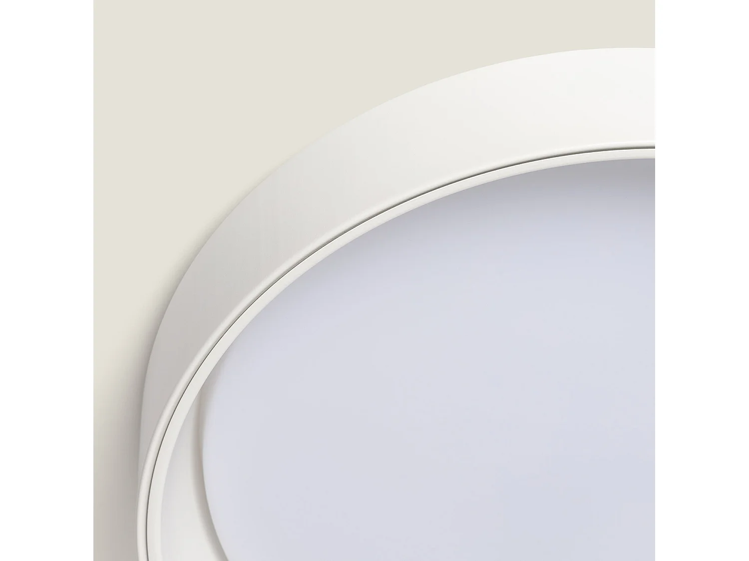 Plafoniera LED 20W Circolare Metallo Ø450 mm CCT Selezionabile Broadway Bianco