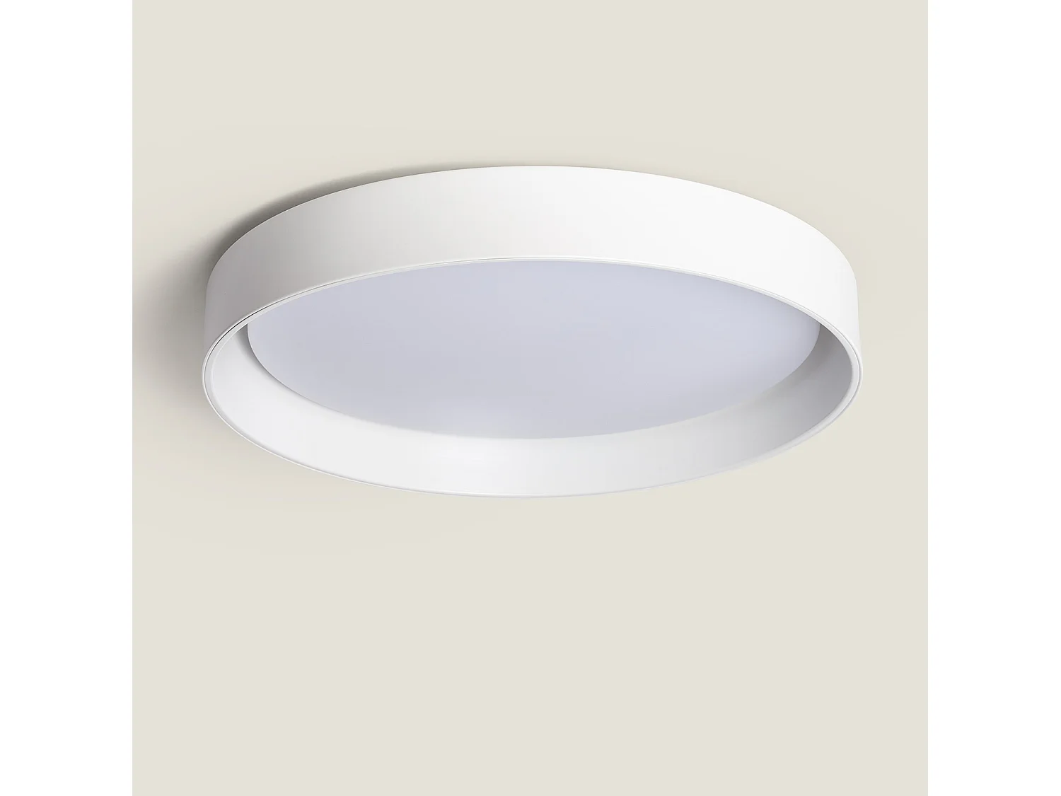 Plafón LED 30W Circular Metal Ø550 mm CCT Seleccionable Big Broadway Blanco