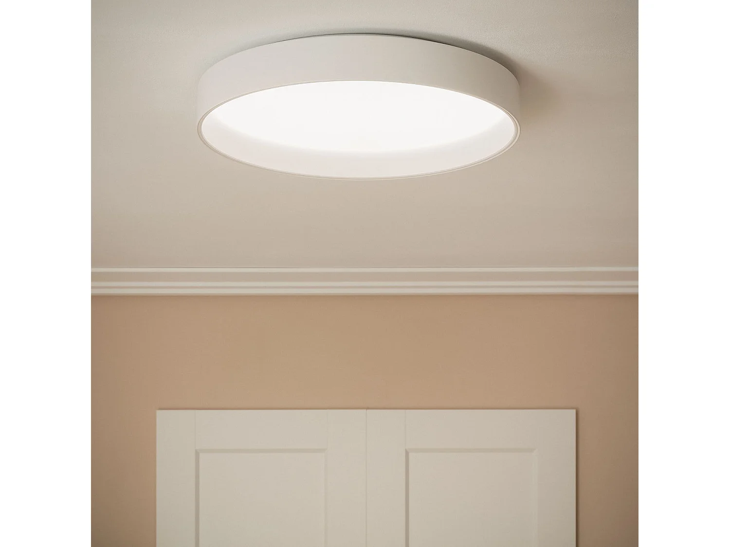 Plafón LED 30W Circular Metal Ø550 mm CCT Seleccionable Big Broadway Blanco