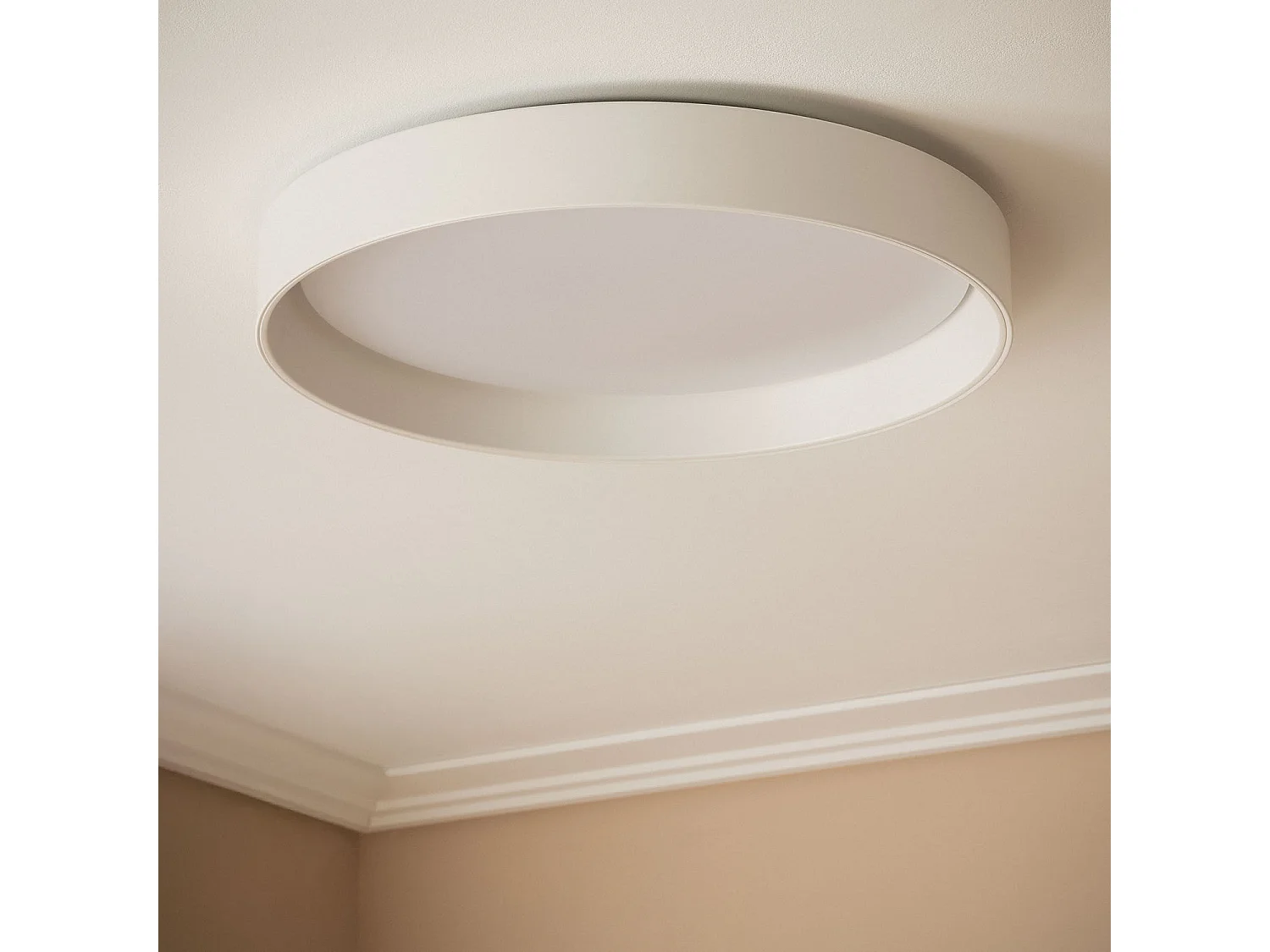 Plafón LED 30W Circular Metal Ø550 mm CCT Seleccionable Big Broadway Blanco