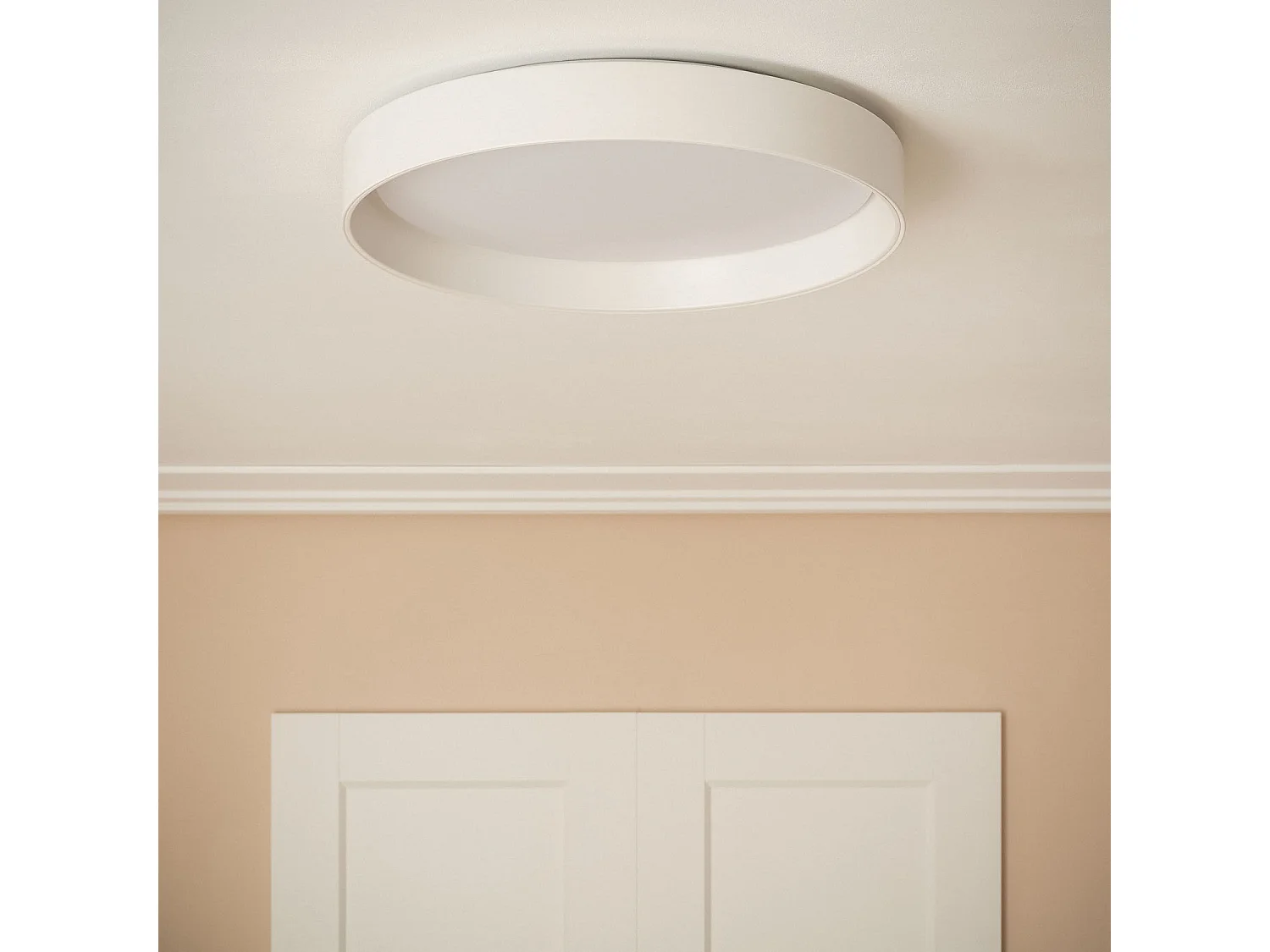Plafón LED 30W Circular Metal Ø550 mm CCT Seleccionable Big Broadway Blanco