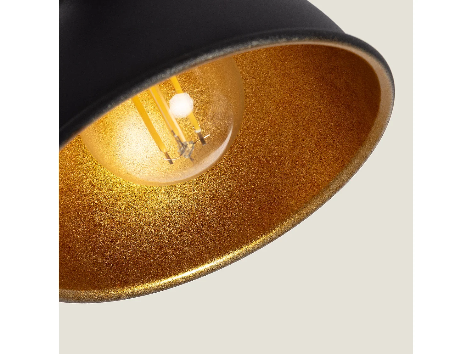 Lampada da Soffitto Orientabile in Alluminio 2 Faretti Emer Nero Nero