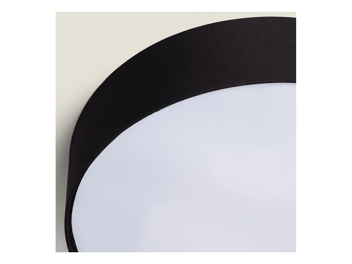 Plafón Circular Tela Ø500 mm Ranje Negro