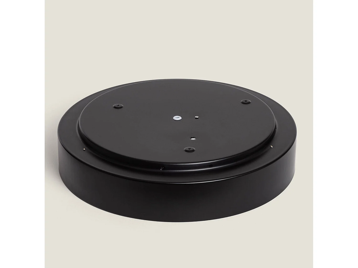 Plafoniera LED 20W Circolare Metallo Ø450 mm CCT Selezionabile Broadway Nero / Oro