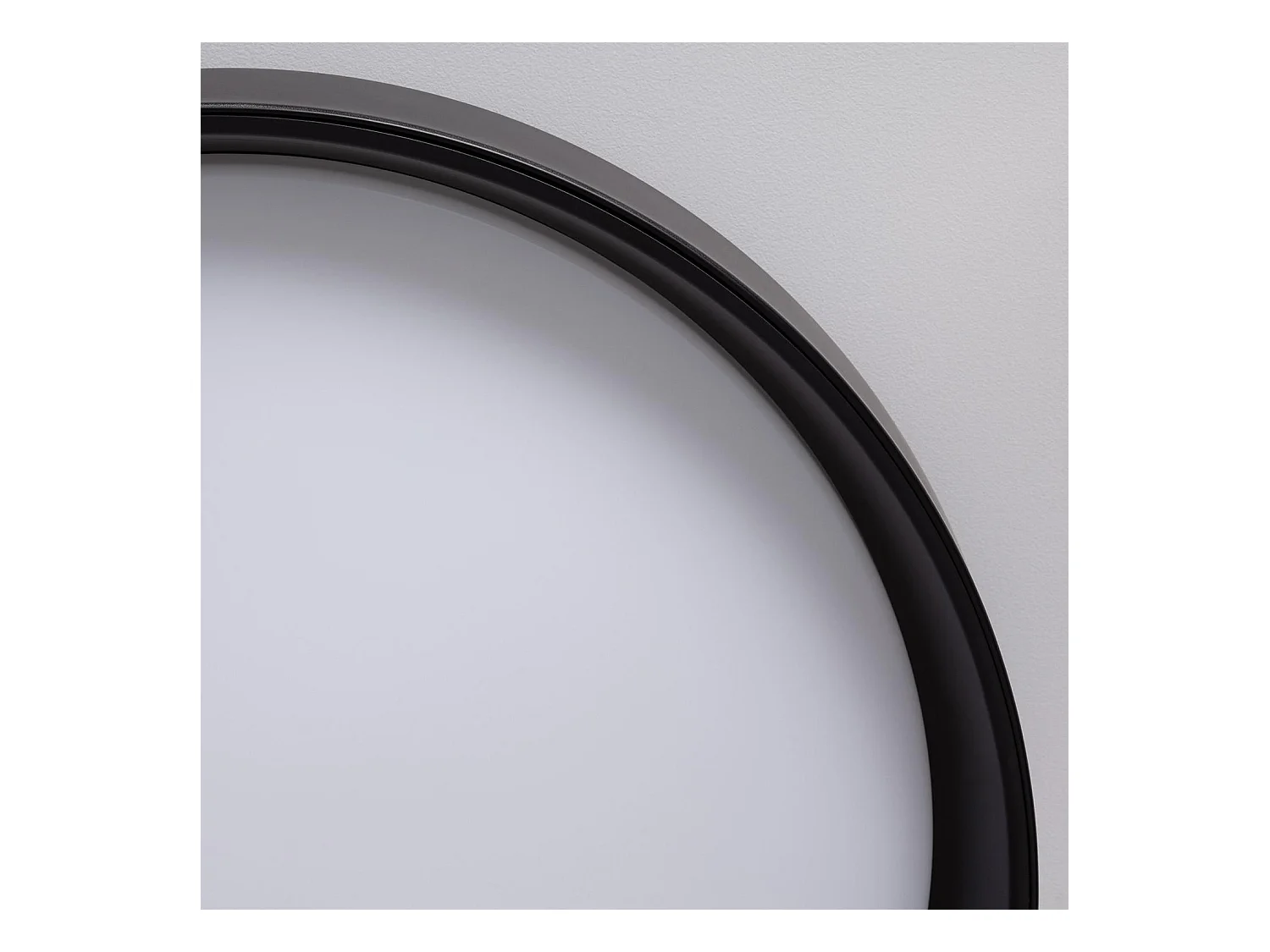 Plafonnier LED Rond Métal 30W CCT Sélectionnable Black Design Ø550 mm Sélectionnable (chaud-neutre-froid)