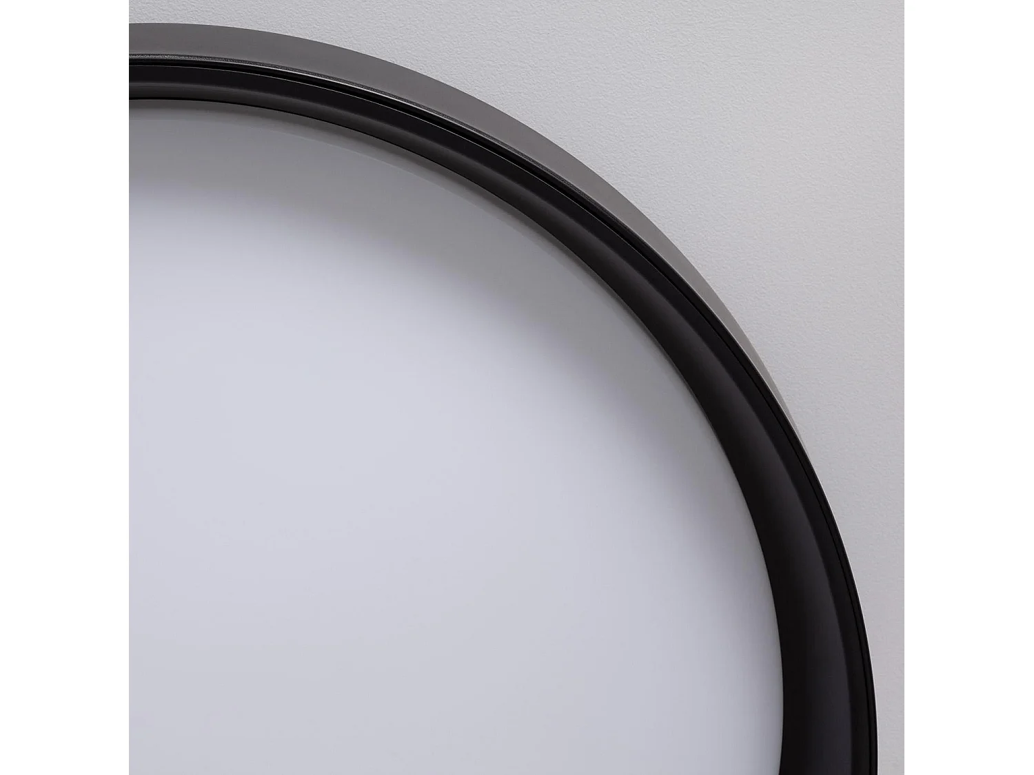 Plafonnier LED Rond Métal 30W CCT Sélectionnable Black Design Ø550 mm Sélectionnable (chaud-neutre-froid)
