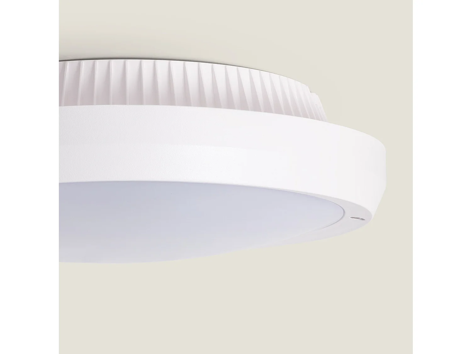 Plafonnier Rond Extérieur Curio IP65 Blanc Ø300 mm Blanc