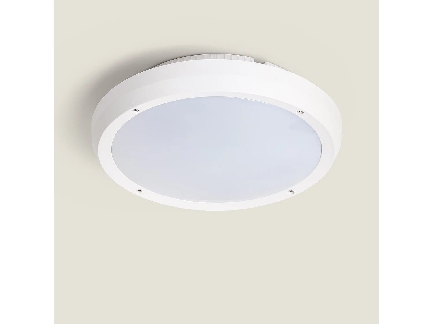 Plafonnier Rond Extérieur Curio IP65 Blanc Ø300 mm Blanc