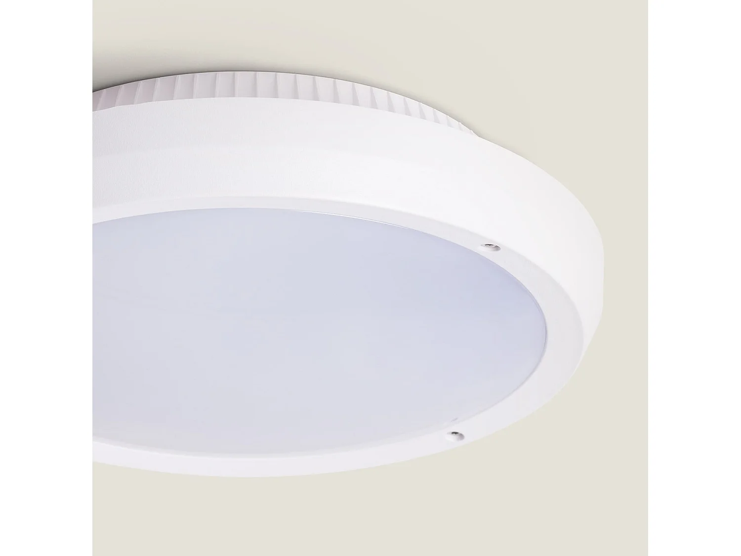 Plafonnier Rond Extérieur Curio IP65 Blanc Ø300 mm Blanc