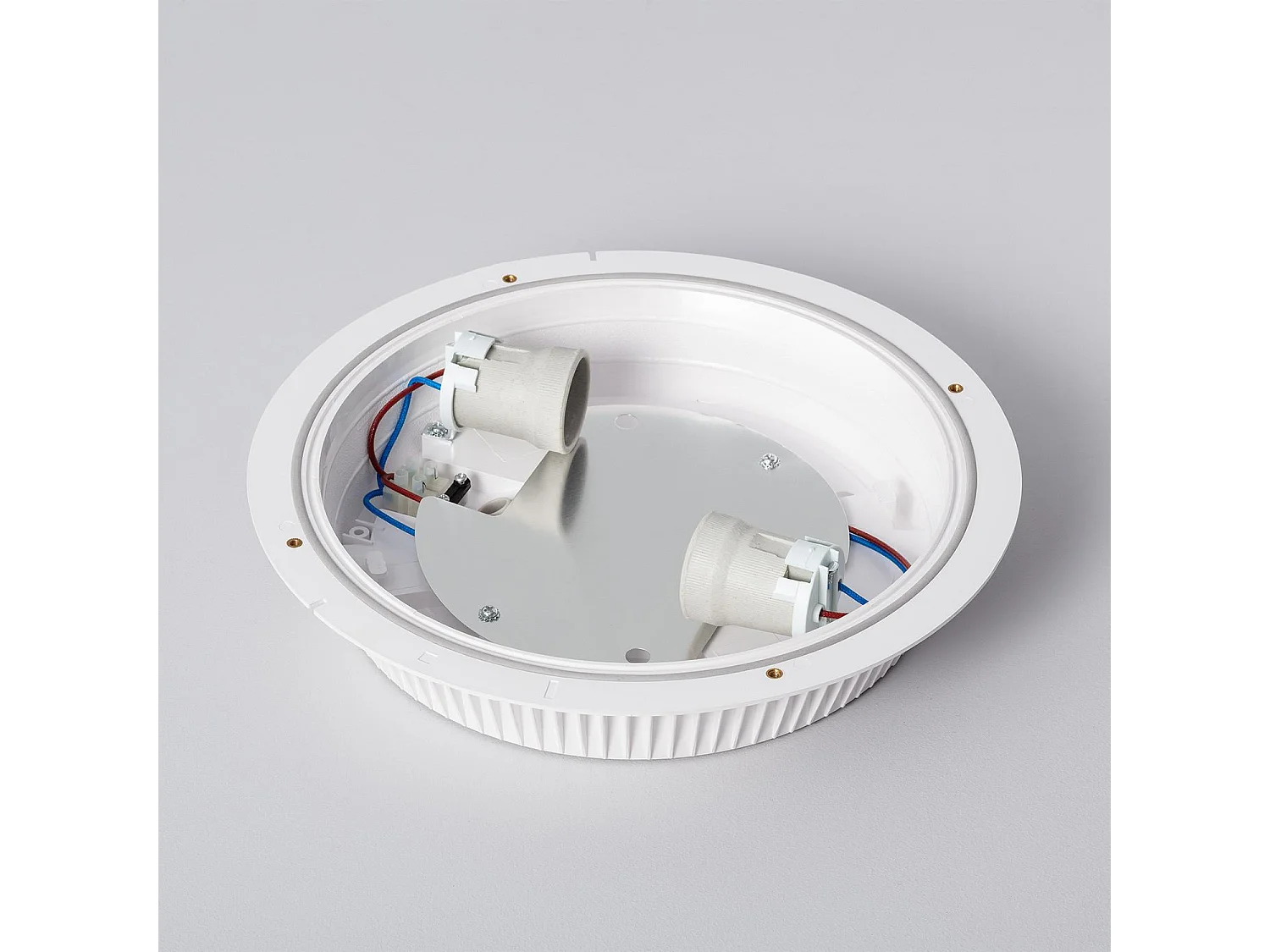 Plafonnier Rond Extérieur Curio IP65 Blanc Ø300 mm Blanc