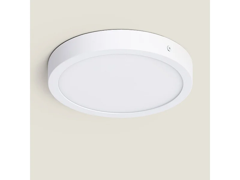 Plafonnier LED 18W Rond Aluminium Ø210 mm Slim CCT Sélectionnable Galán SwitchDimm Noir