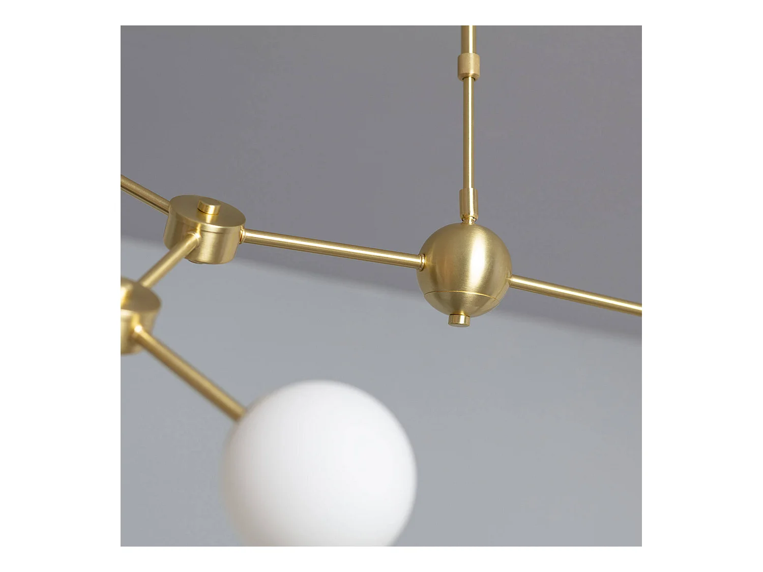 Lámpara de Techo Metal y Cristal Moonlight 6 Focos Dorado