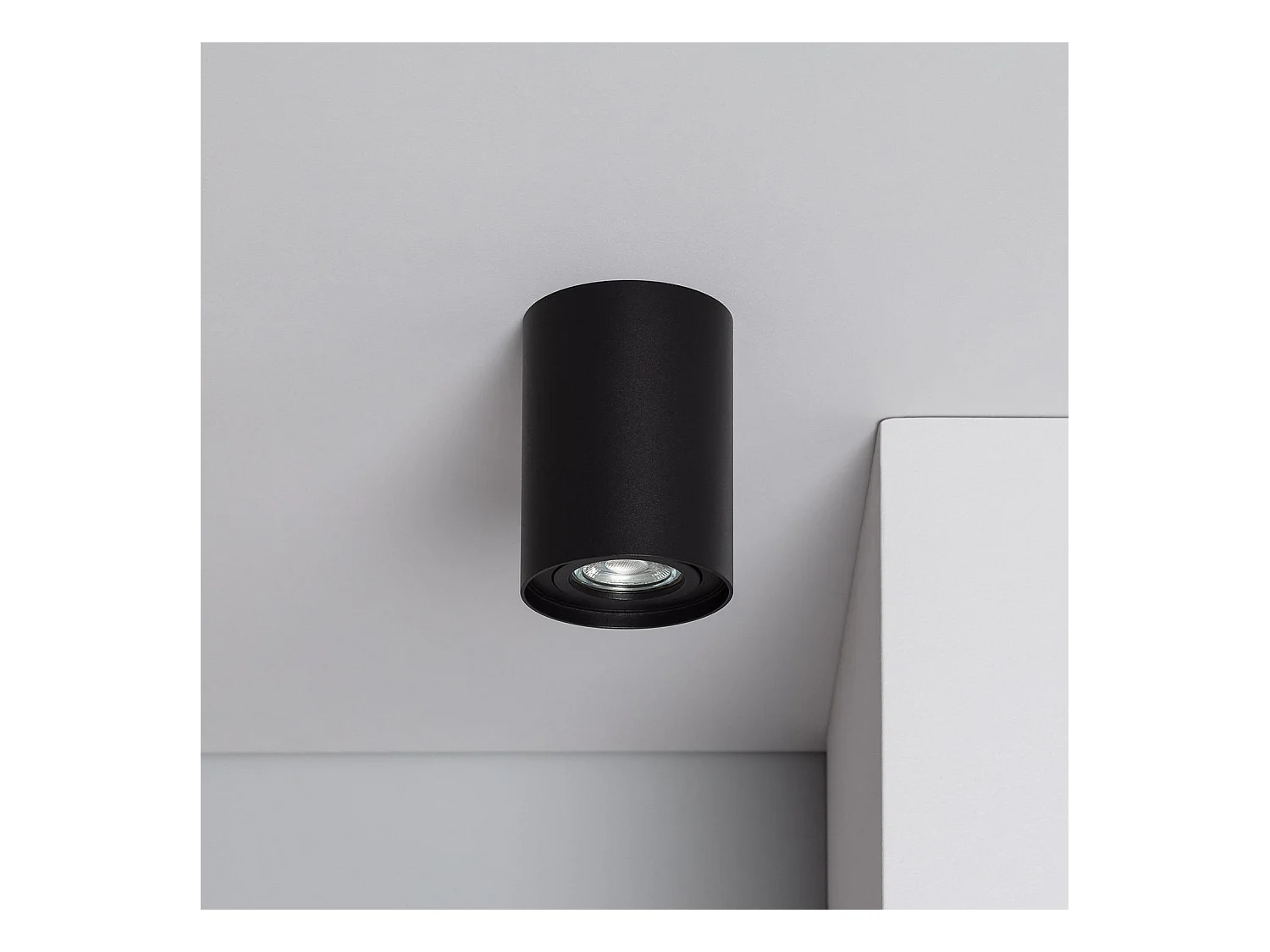 Aplique de Techo Aluminio Cuarzo Negro Negro