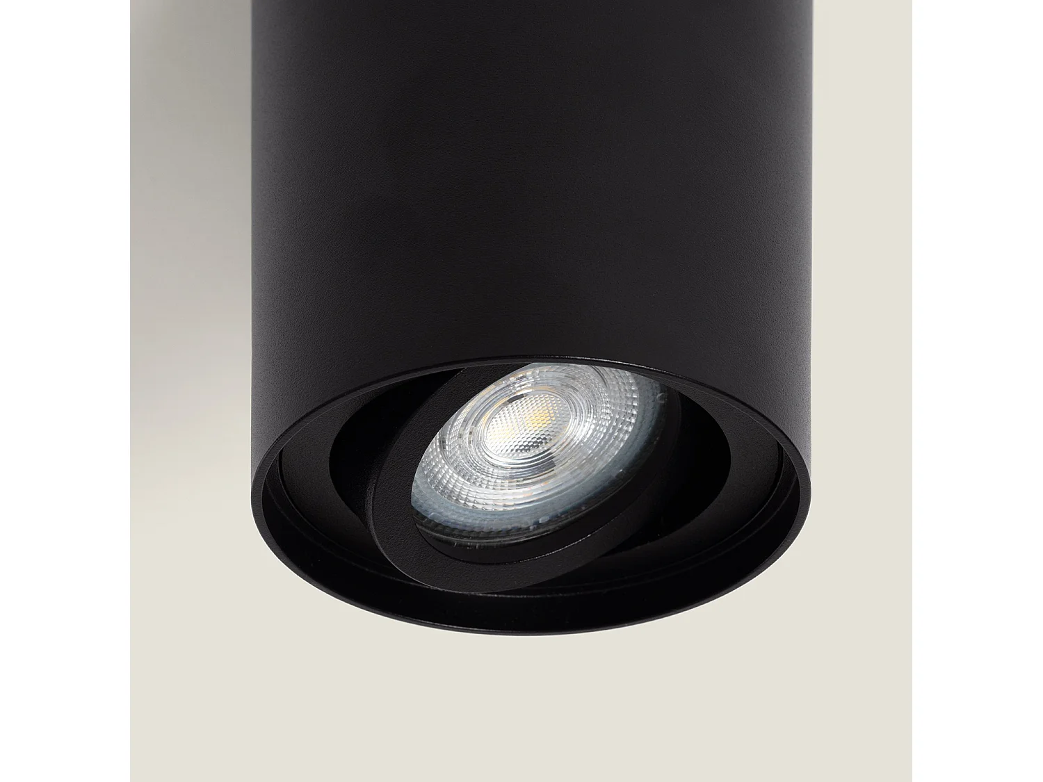 Plafonnier Aluminium Quartz Noir Noir