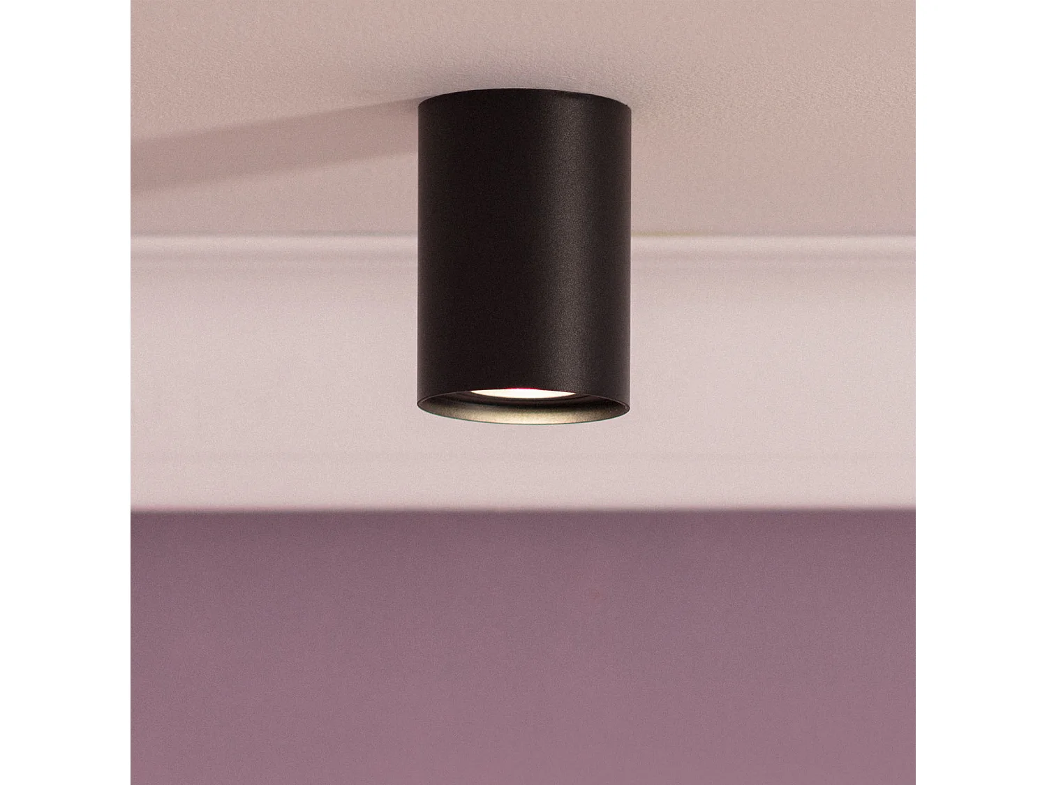 Applique da Soffitto Alluminio Quarzo Nero Nero