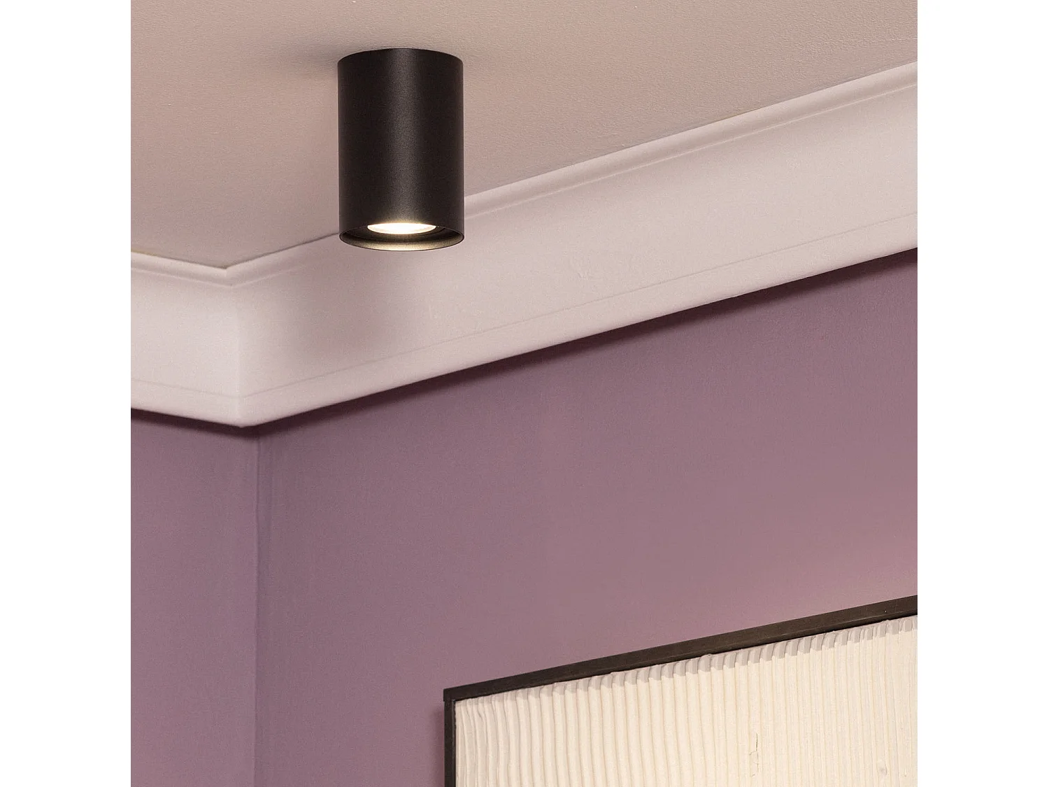 Applique da Soffitto Alluminio Quarzo Nero Nero