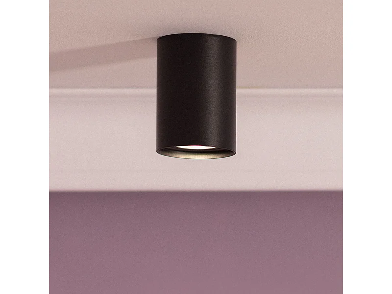 Plafonnier Aluminium Quartz Noir Noir