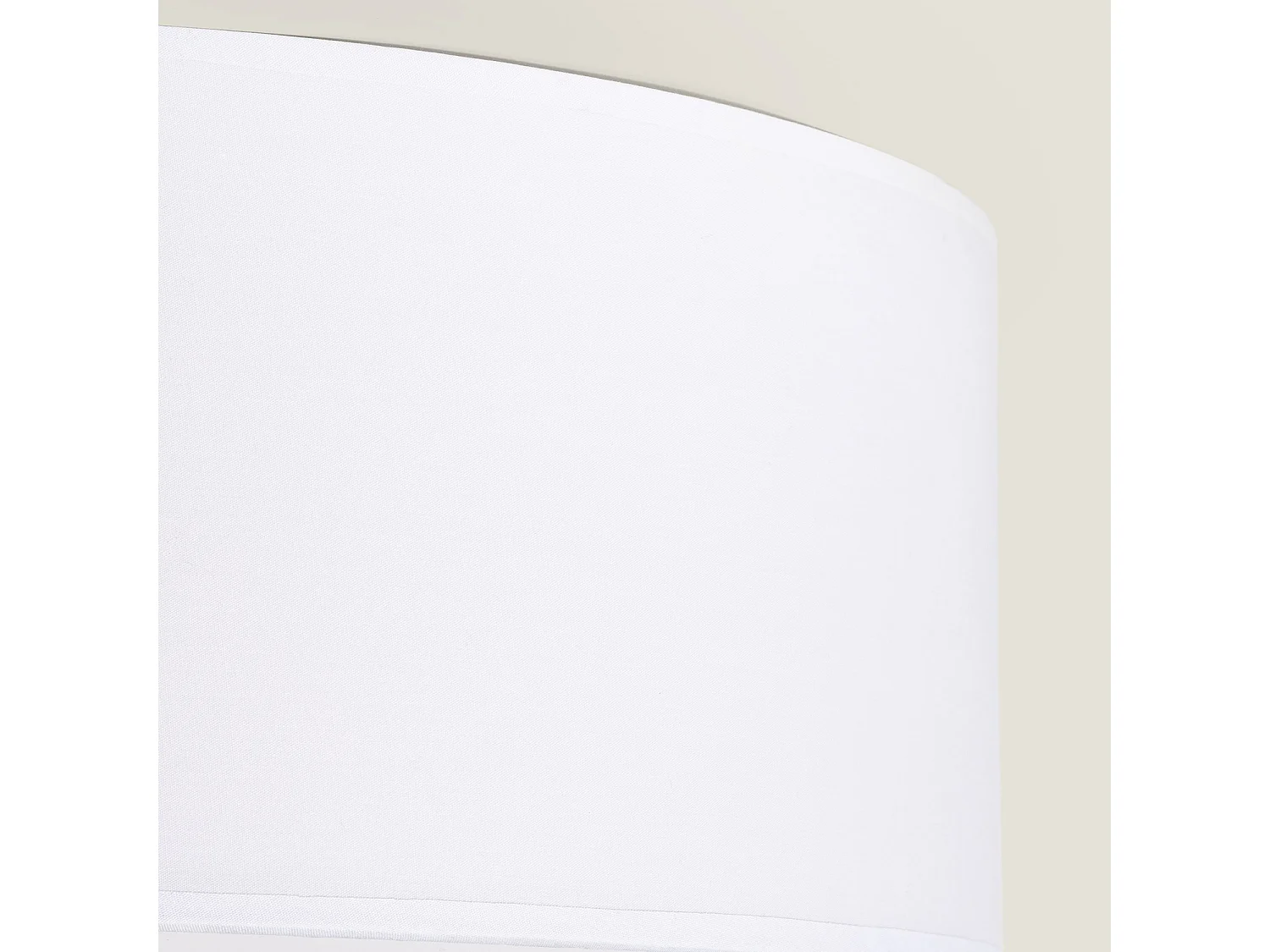 Plafonnier Rond Tissu Korsade Ø450 mm  Blanc