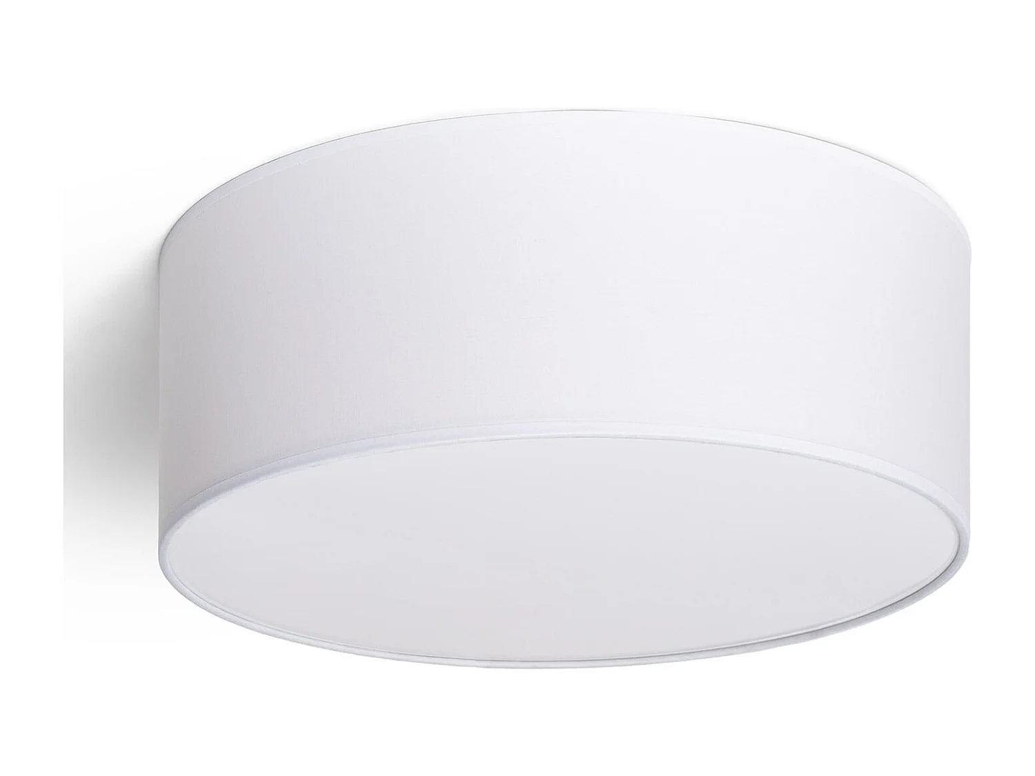 Plafonnier Rond Tissu Korsade Ø450 mm  Blanc
