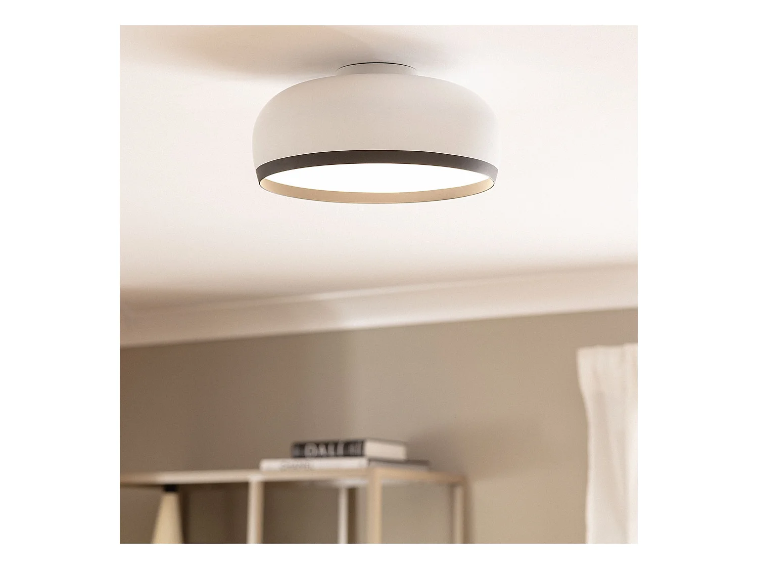 Plafón Circular Aluminio Ø300 mm Chandelier Blanco