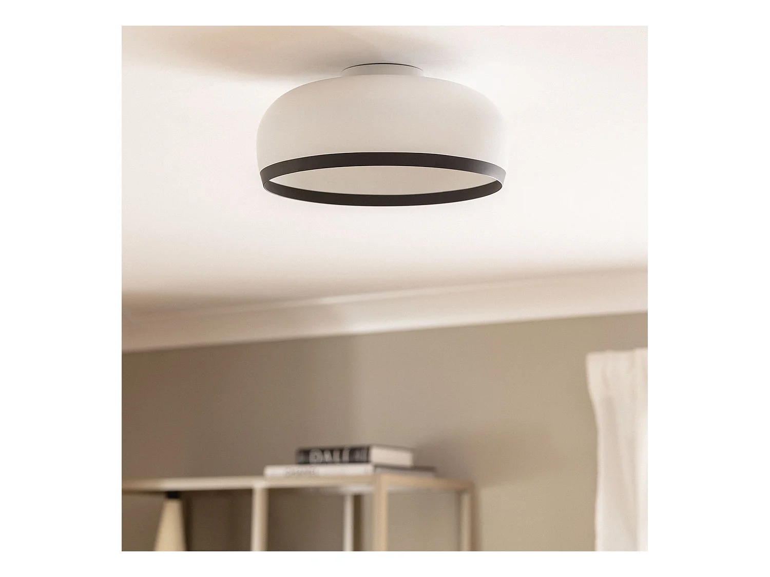 Plafón Circular Aluminio Ø300 mm Chandelier Blanco