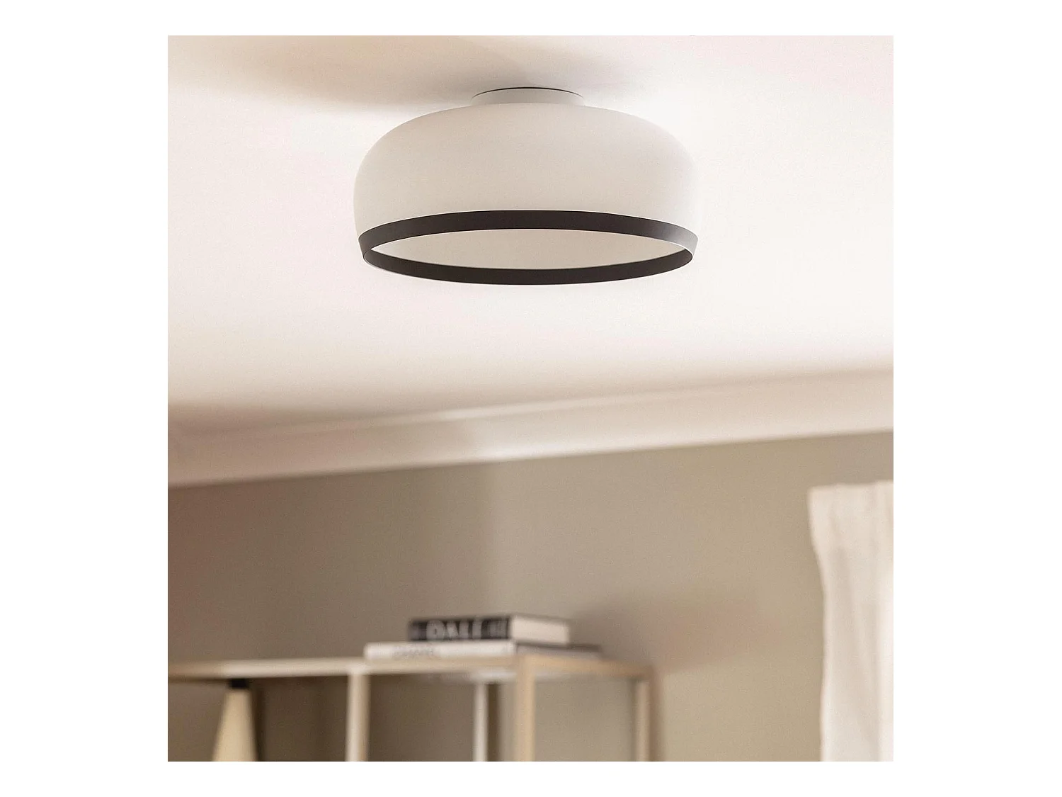 Plafón Circular Aluminio Ø300 mm Chandelier Blanco