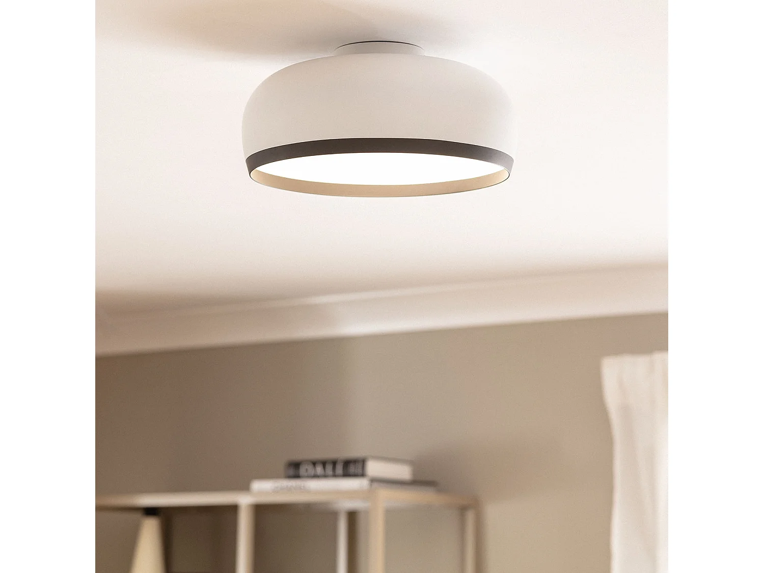 Plafonnier Rond Aluminium Ø300 mm Chandelier Blanc