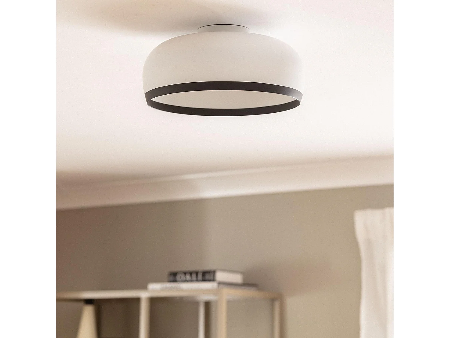 Plafonnier Rond Aluminium Ø300 mm Chandelier Blanc