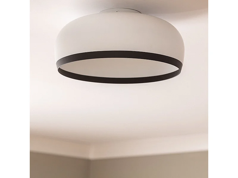 Plafonnier Rond Aluminium Ø300 mm Chandelier Blanc