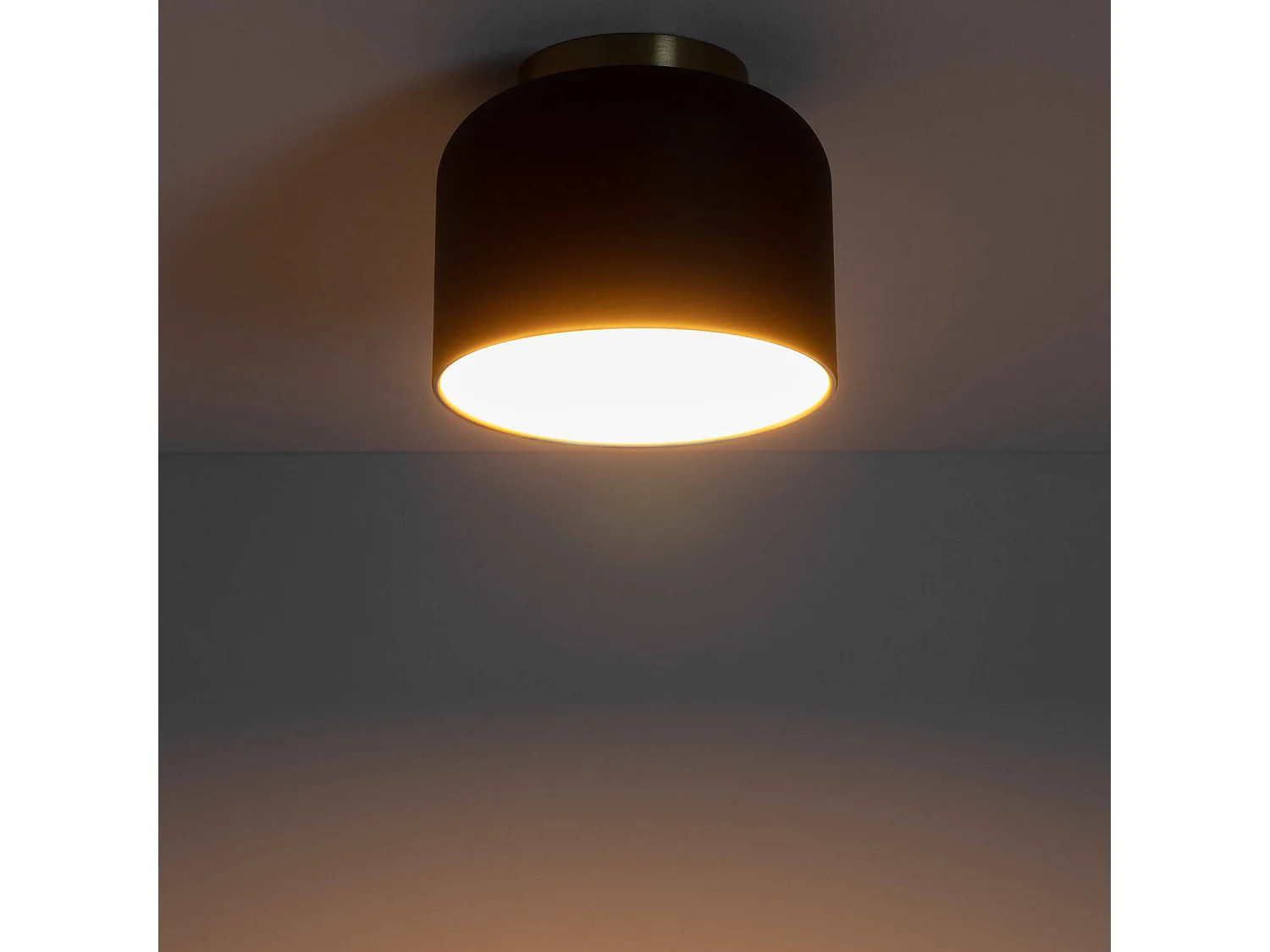 Plafonnier Aluminium Koloman Noir