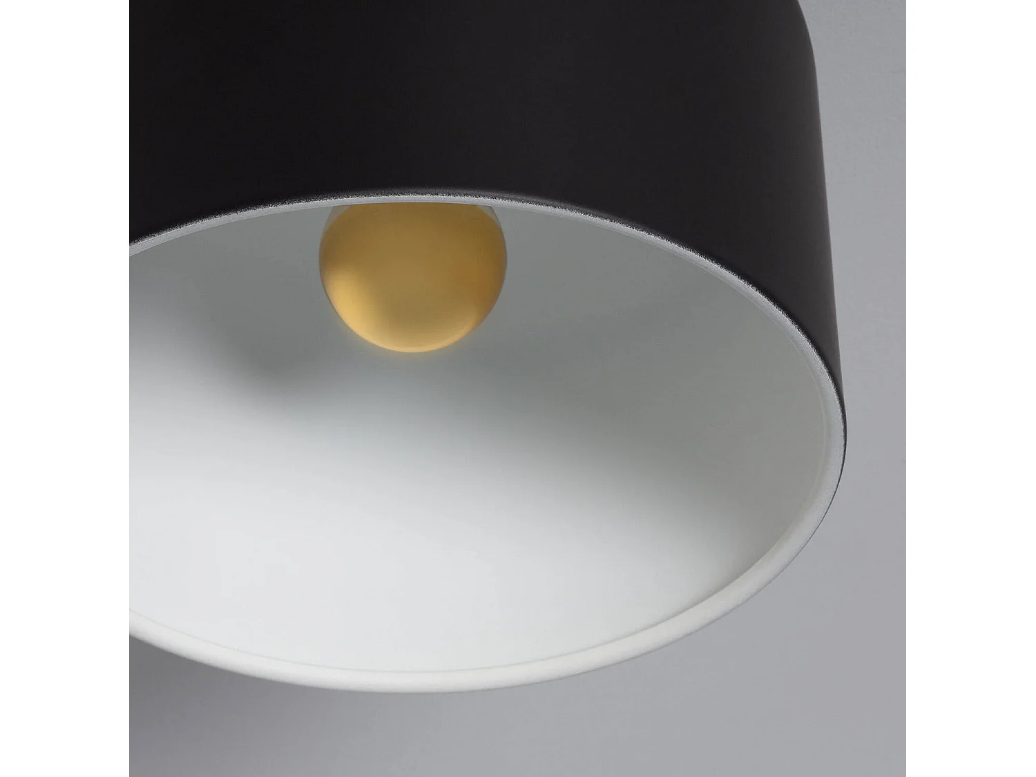 Plafonnier Aluminium Koloman Noir