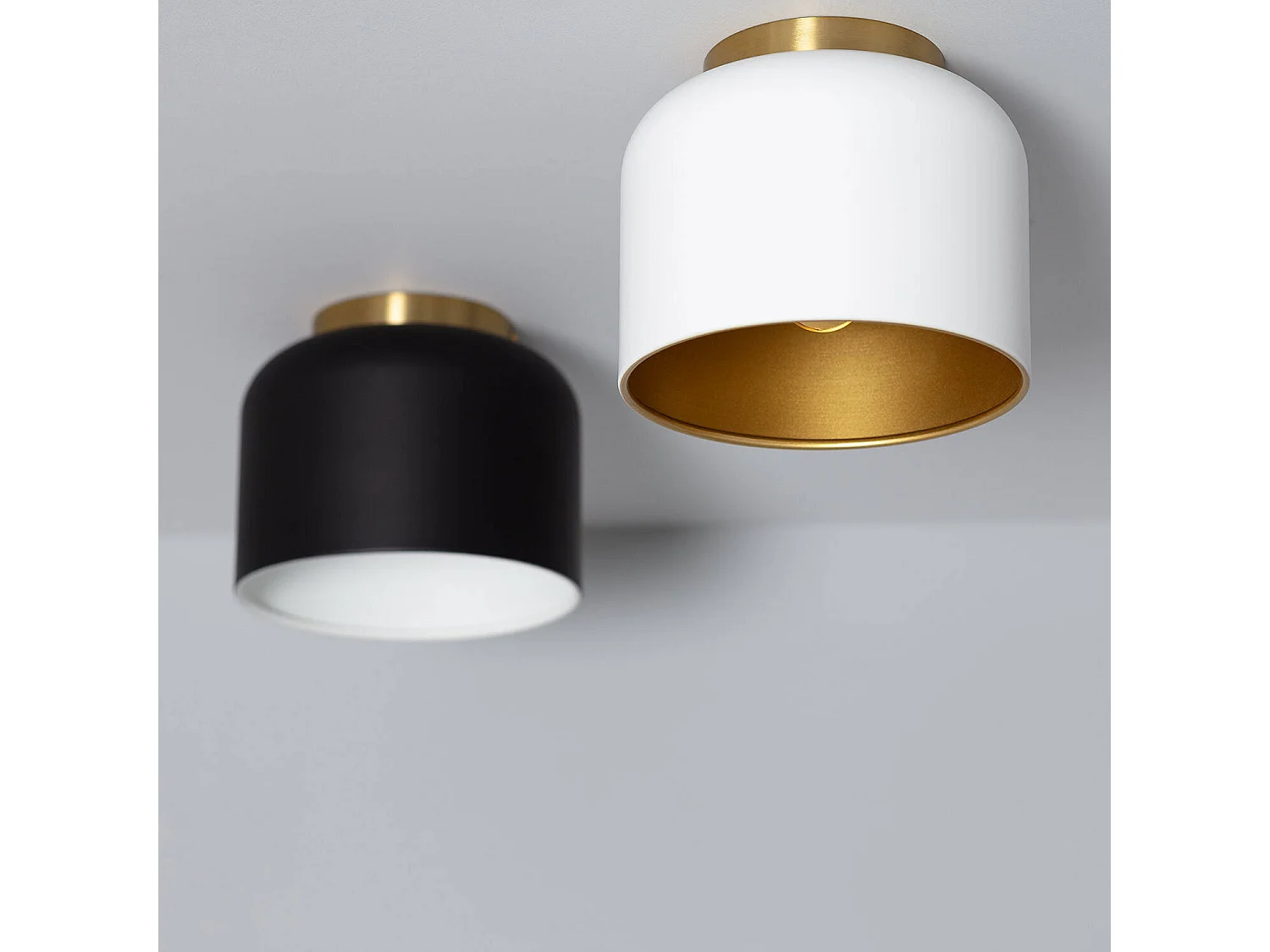 Plafonnier Aluminium Koloman Noir