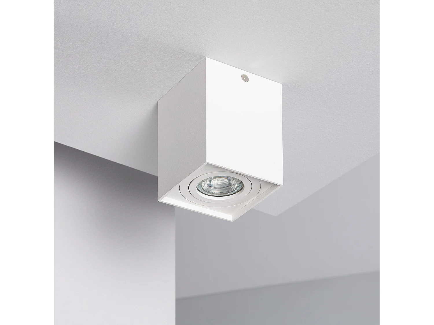 Applique da Soffitto Alluminio Jaspe Bianco Bianco