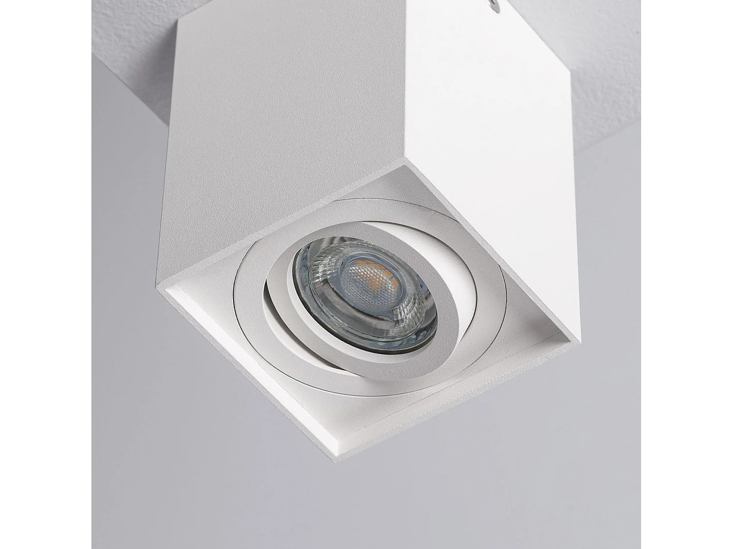 Applique da Soffitto Alluminio Jaspe Bianco Bianco