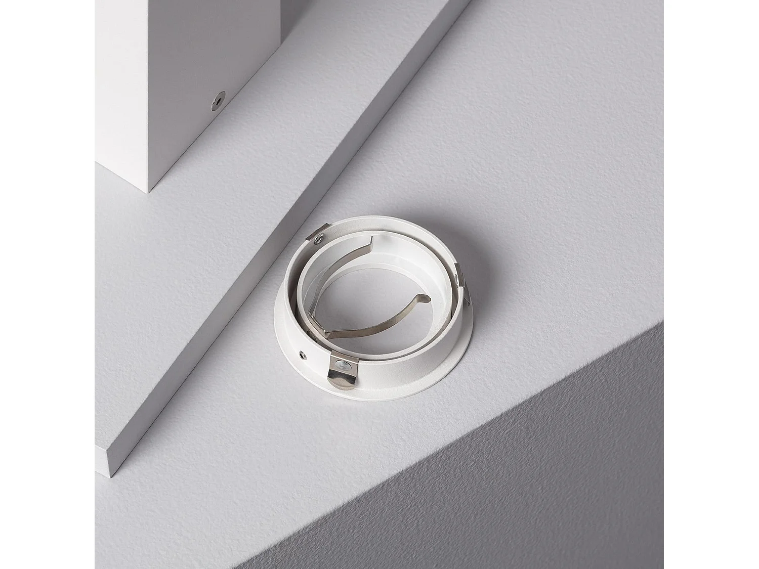 Applique da Soffitto Alluminio Jaspe Bianco Bianco