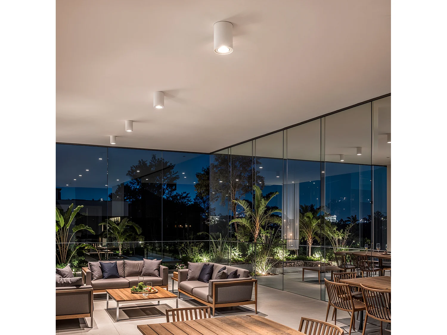 Plafonnier Aluminium Quartz Blanc Blanc