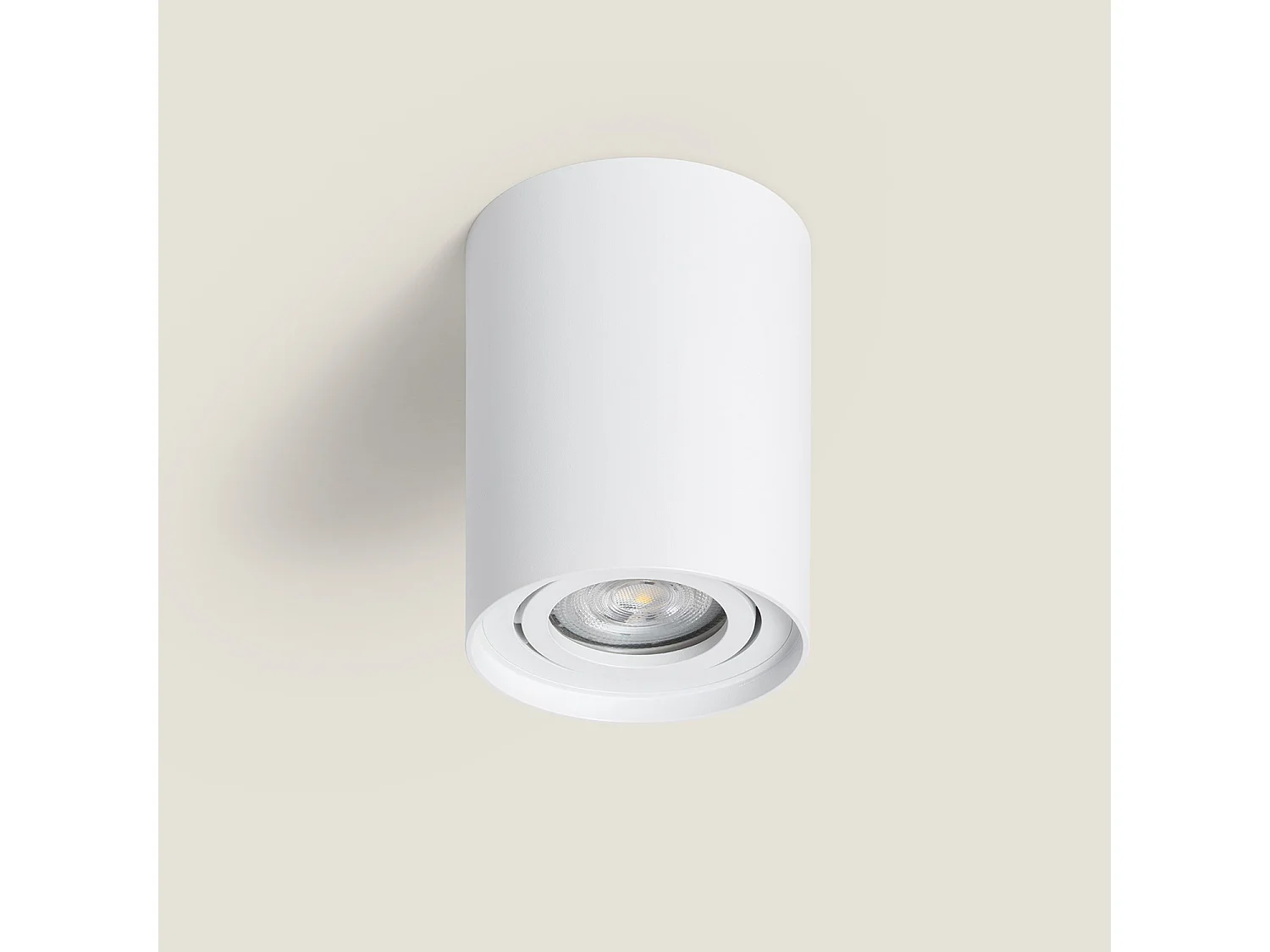 Plafonnier Aluminium Quartz Blanc Blanc