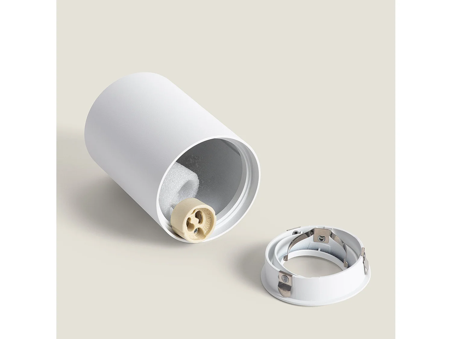 Plafonnier Aluminium Quartz Blanc Blanc