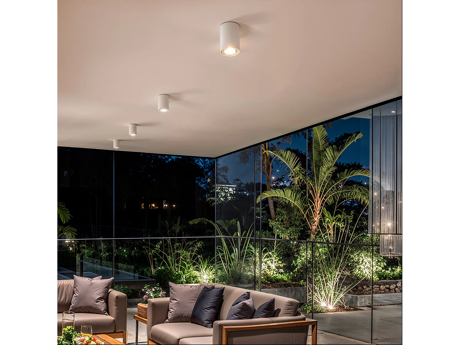 Plafonnier Aluminium Quartz Blanc Blanc