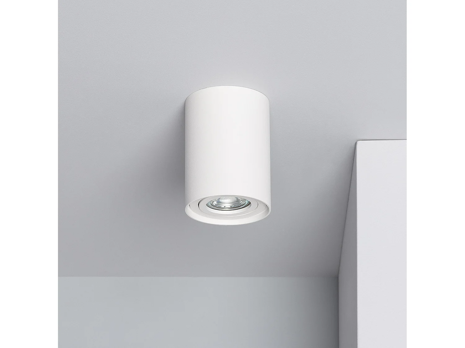 Applique da Soffitto Alluminio Quarzo Bianco Bianco