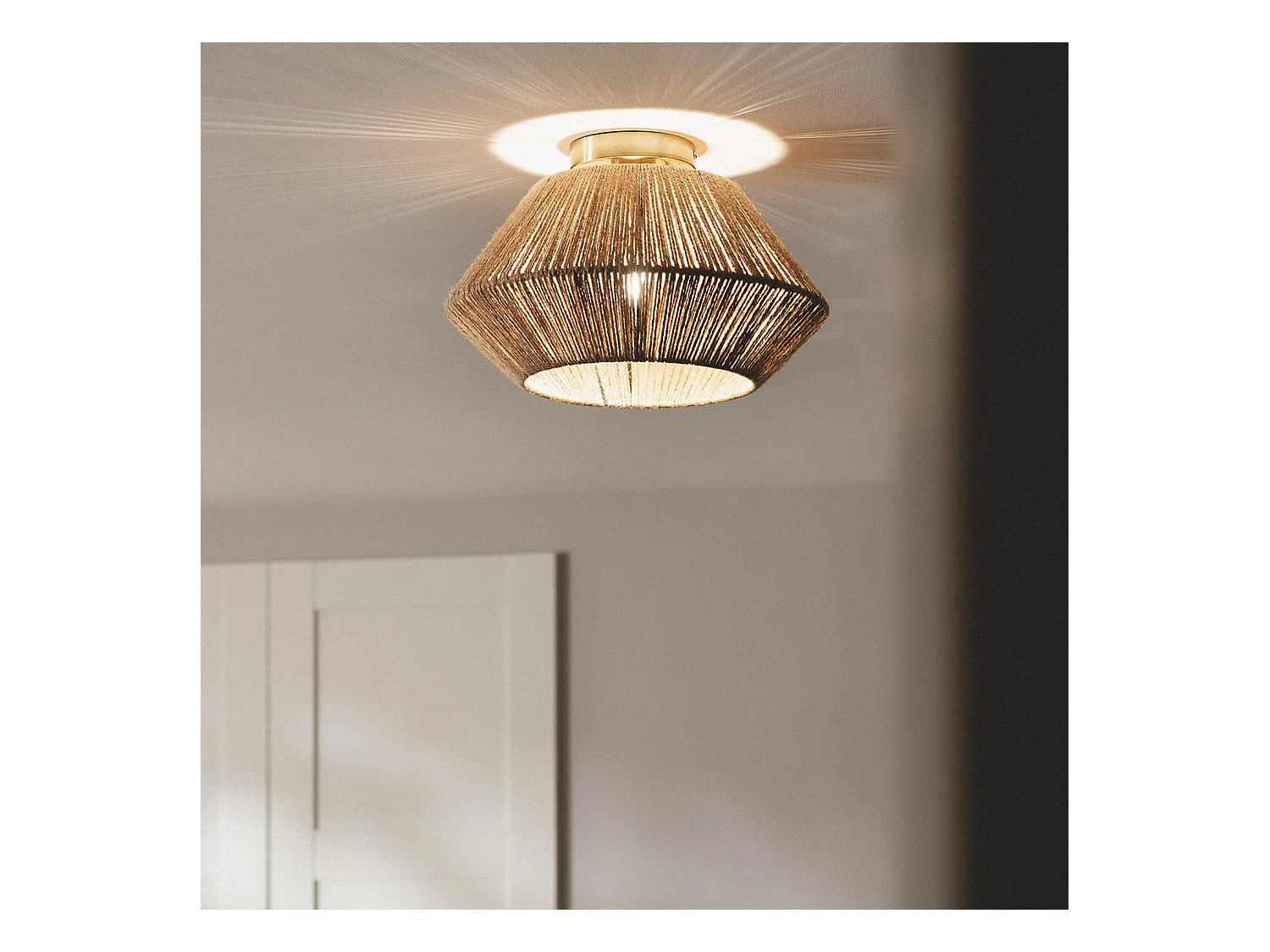 Plafonnier Corde Naturelle Moksha  Naturel