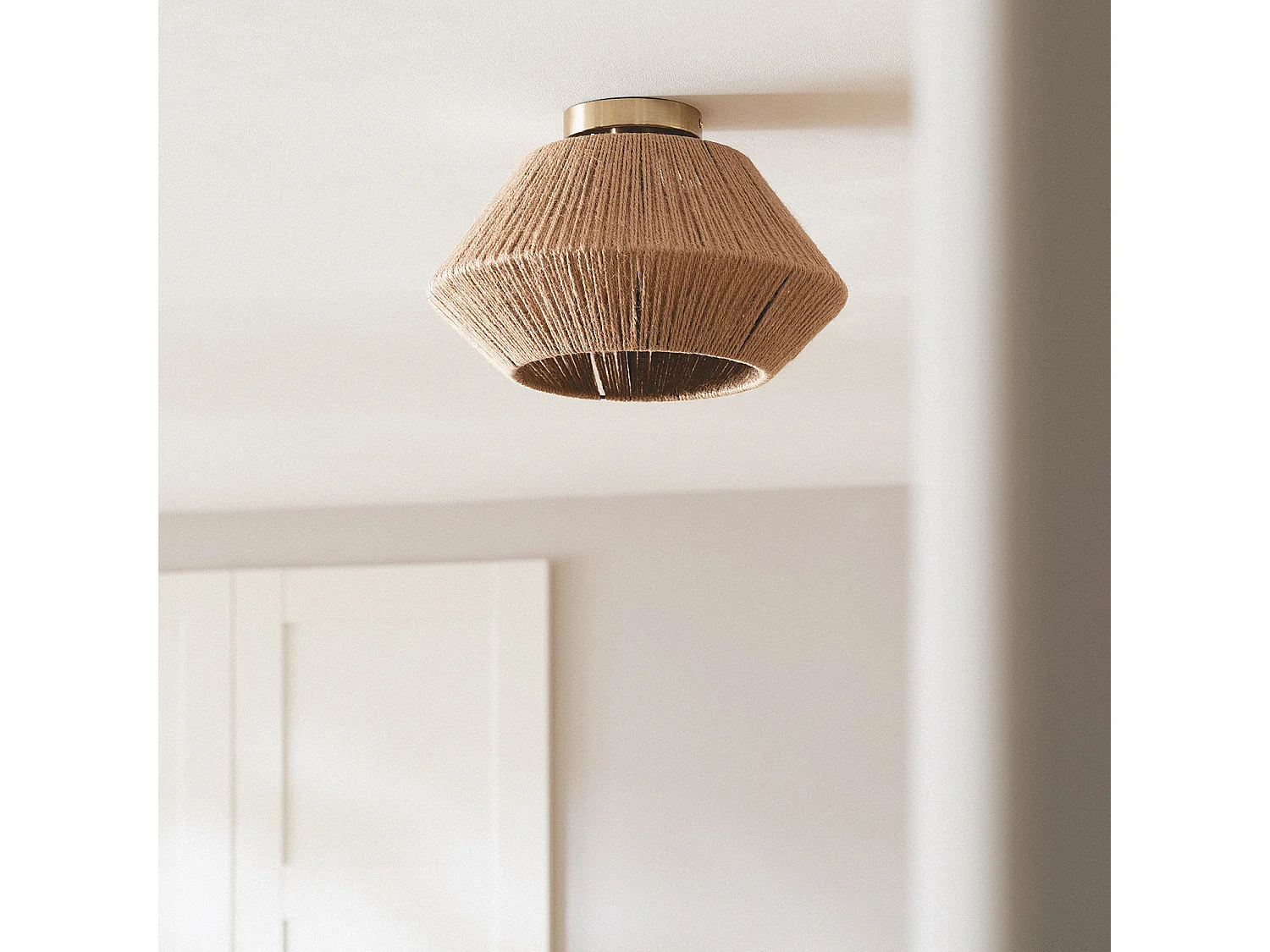 Lampada da Soffitto Corda Naturale Moksha Naturale