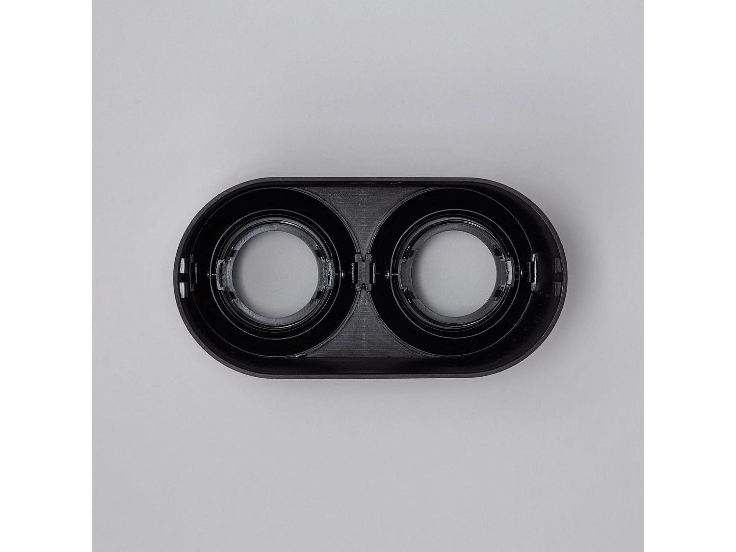 Plafonnier Space Double Noir avec Ampoule GU10  6000K Blanc froid