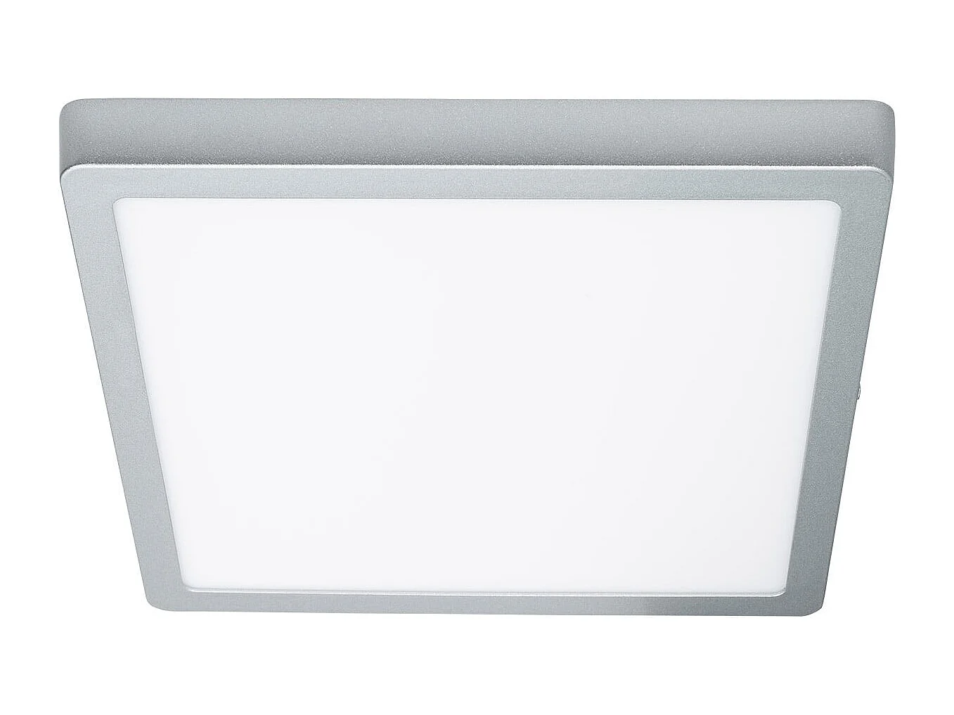 Plafón LED 24W Cuadrado Aluminio 280x280 mm Slim CCT Seleccionable Galán SwitchDimm Plateado